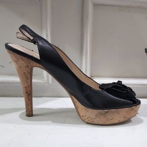 Nine West Leather Rosette pumps